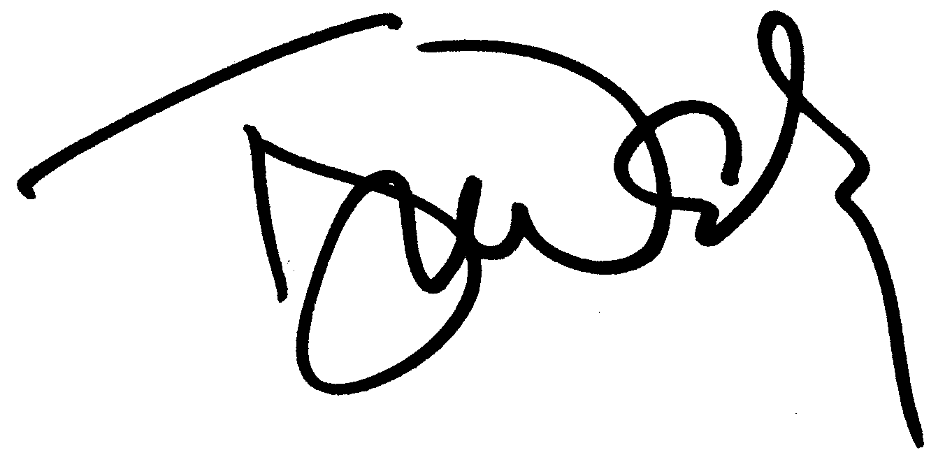 Tyne Daley autograph facsimile