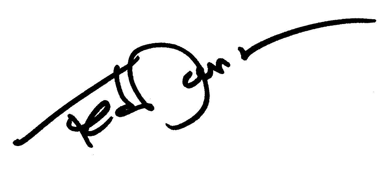 Ted Danson autograph facsimile