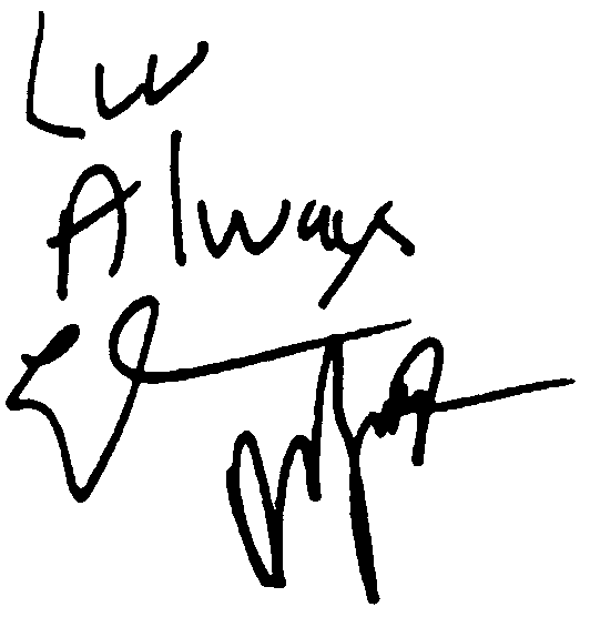 El De Barge autograph facsimile