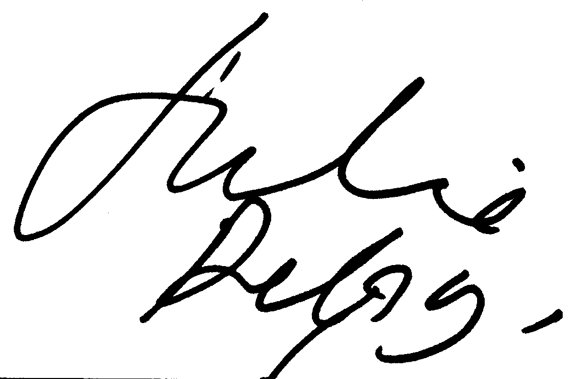 Julie Delpy autograph facsimile