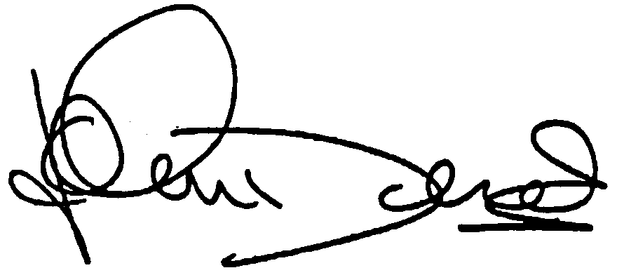 John Derek autograph facsimile