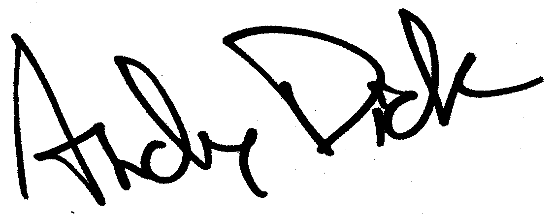 Andy Dick autograph facsimile