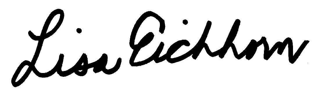 Lisa Eichhorn autograph facsimile