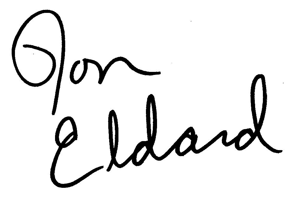 Ron Eldard autograph facsimile