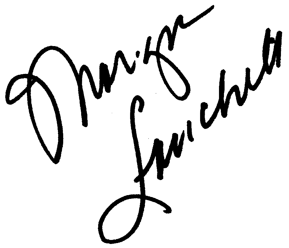 Morgan Fairchild autograph facsimile