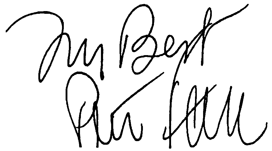 Peter Falk autograph facsimile