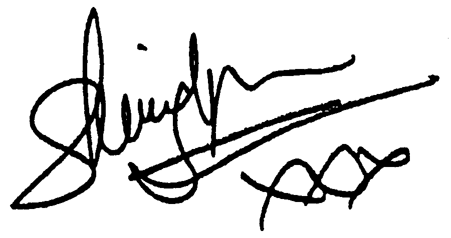 Sherilyn Fenn autograph facsimile