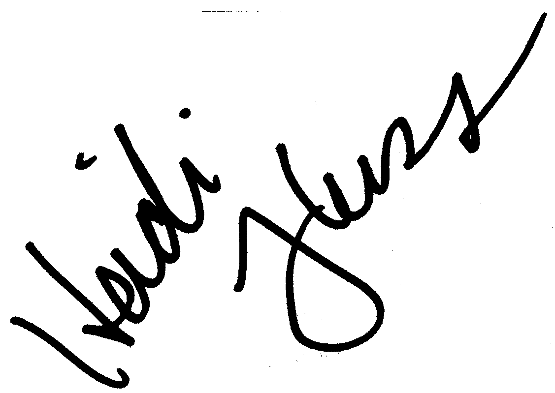 Heidi Fleiss autograph facsimile