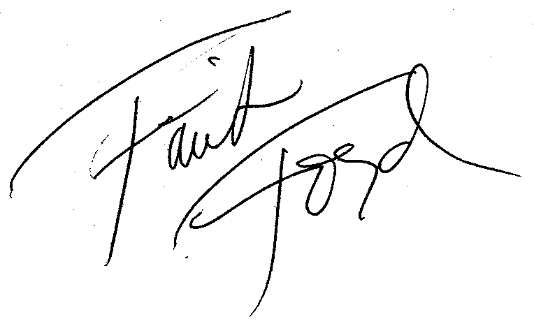 Faith Ford autograph facsimile