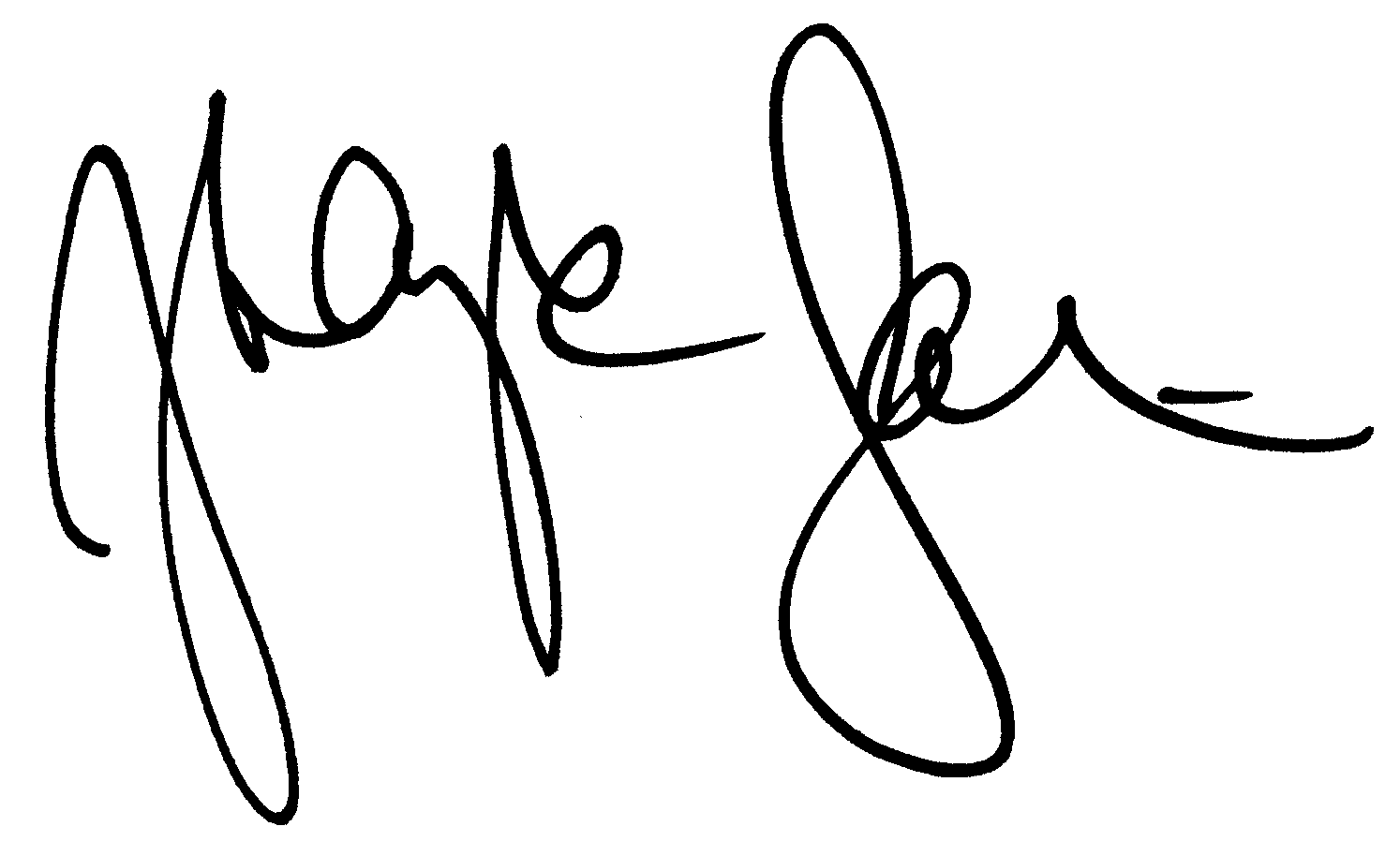 Zsa Zsa Gabor autograph facsimile