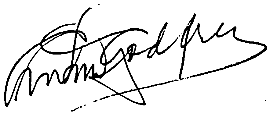 Arthur Godfrey autograph facsimile