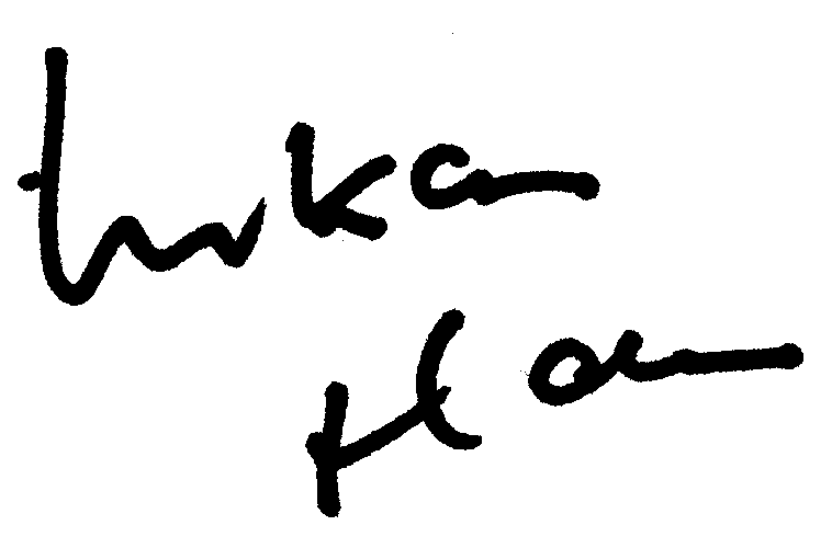 Lukas Haas autograph facsimile