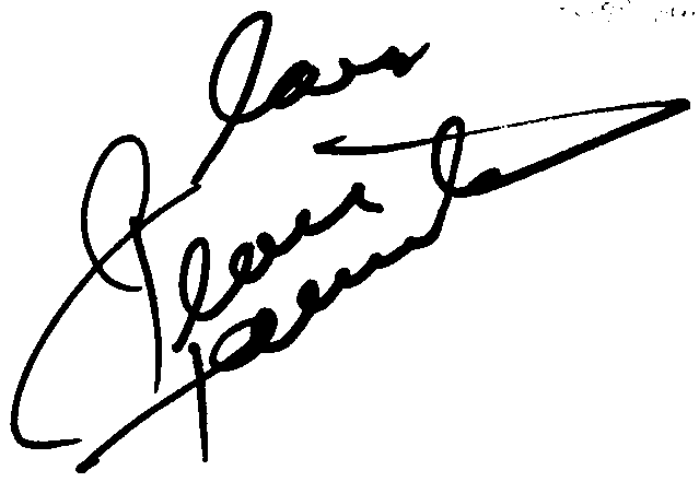 George Hamilton autograph facsimile