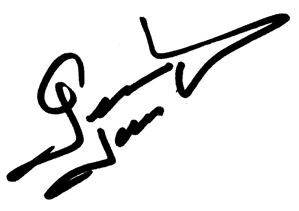 George Hamilton autograph facsimile