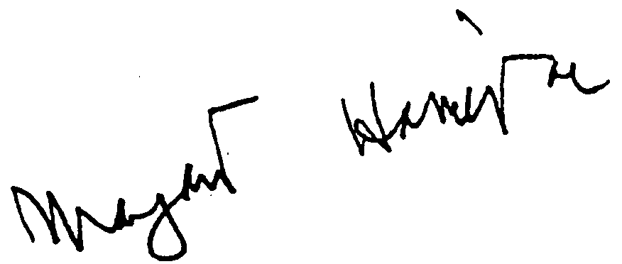 Margaret Hamilton autograph facsimile