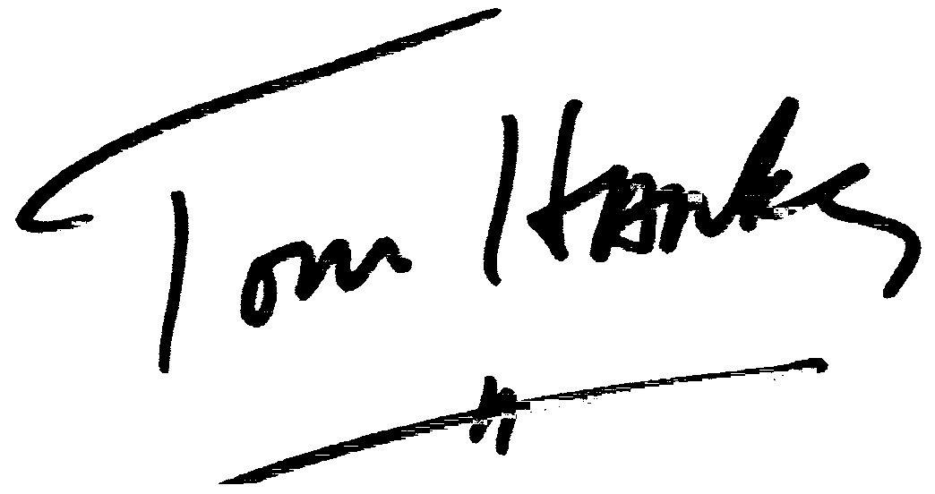 Tom Hanks autograph facsimile