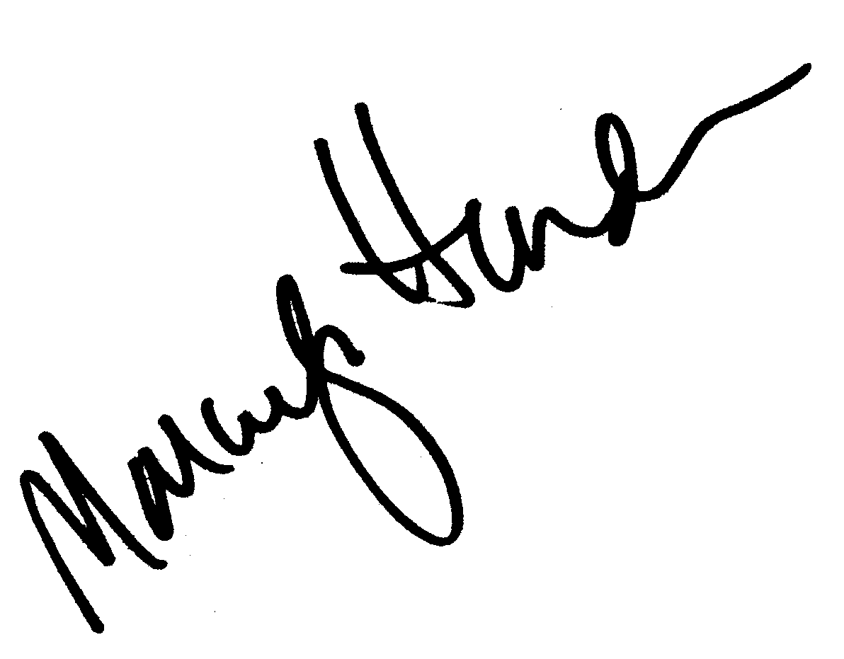Marcia Gay Harden autograph facsimile