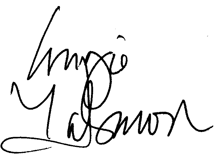 Angie Harmon autograph facsimile