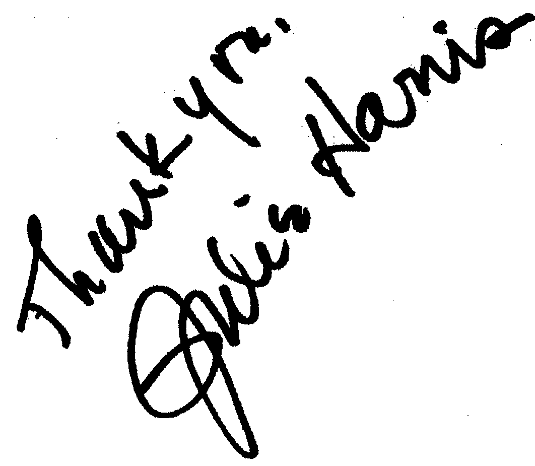 Julie Harris autograph facsimile