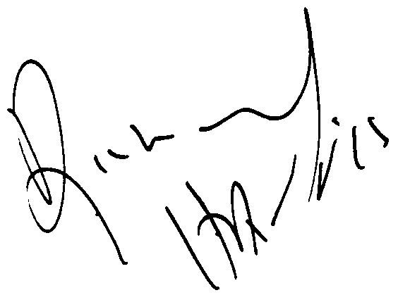 Richard Harris autograph facsimile