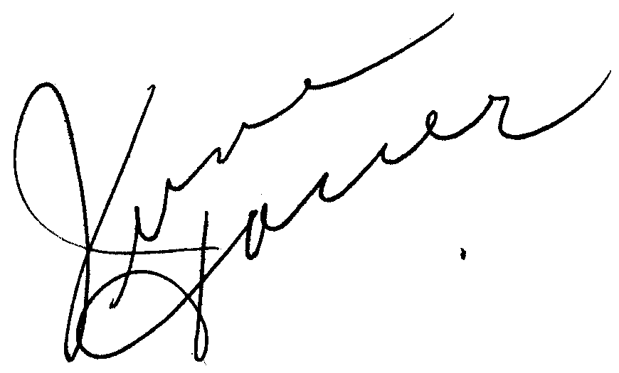 June Haver autograph facsimile