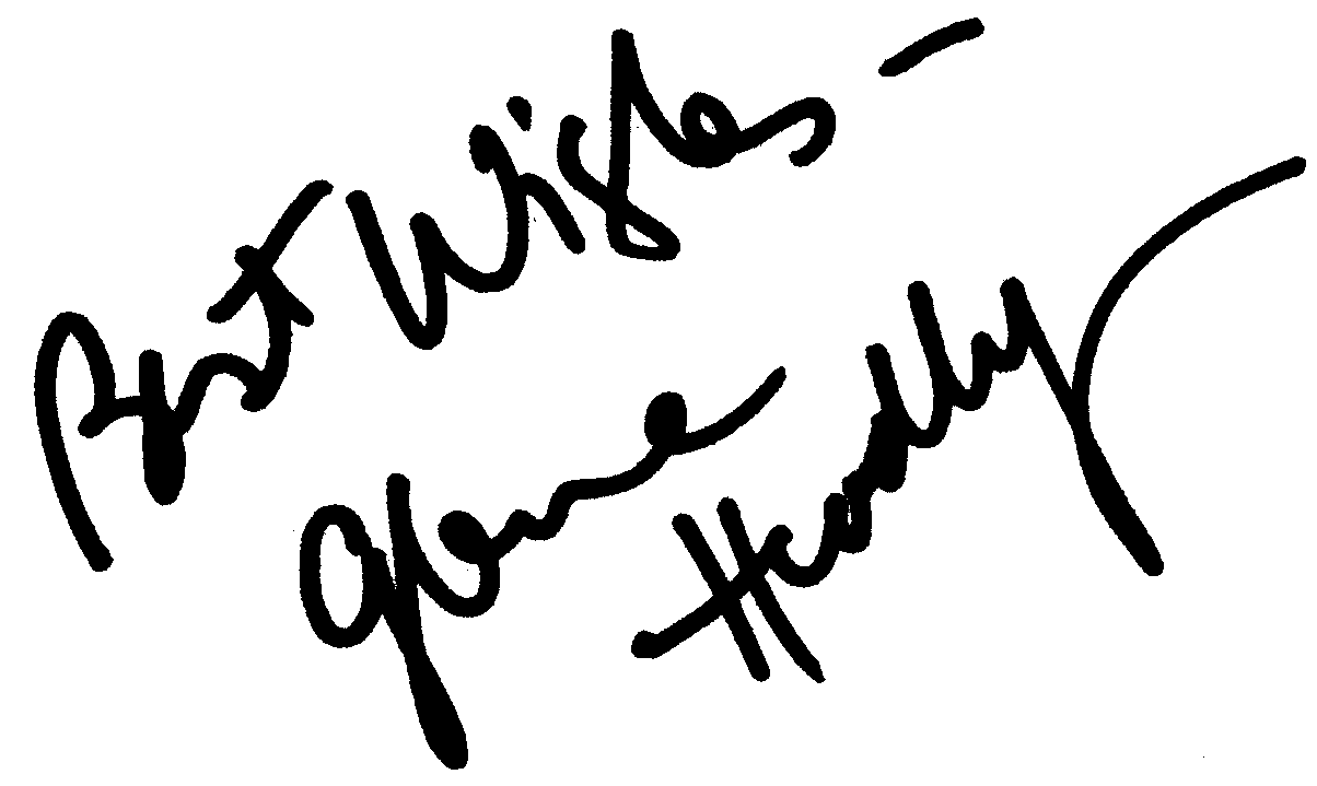 Glenne Headly autograph facsimile