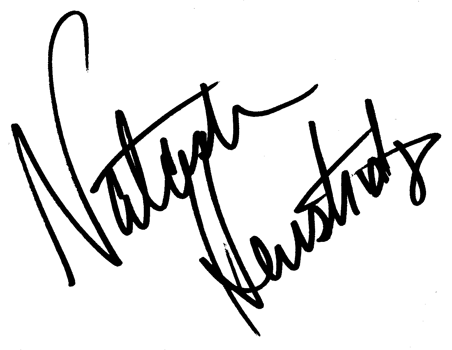 Natasha Henstridge autograph facsimile