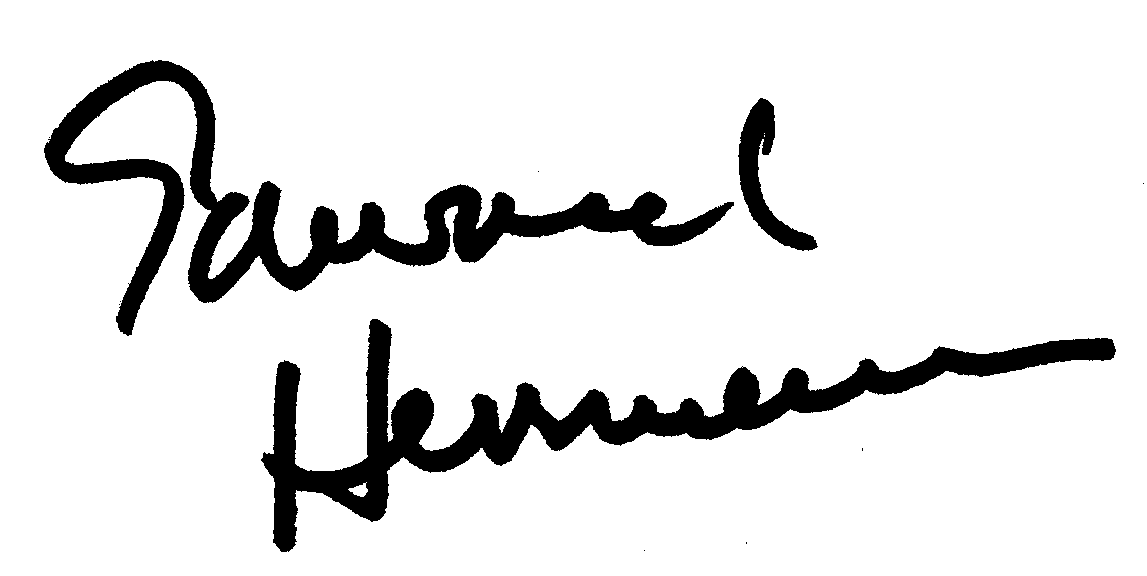 Edward Herrmann autograph facsimile
