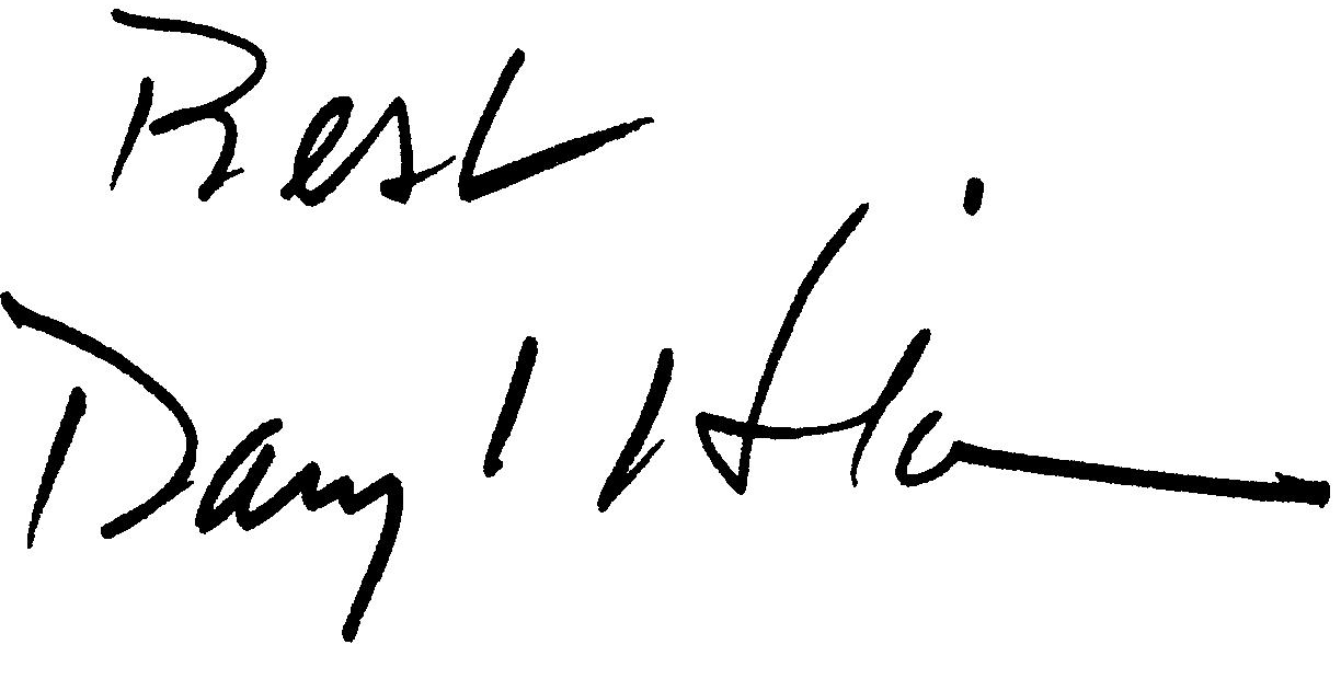 Daryl Hickman autograph facsimile