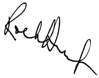 Rock Hudson autograph facsimile