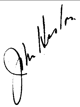 John Huston autograph facsimile