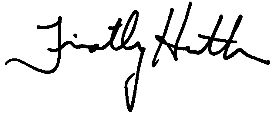 Timothy Hutton autograph facsimile