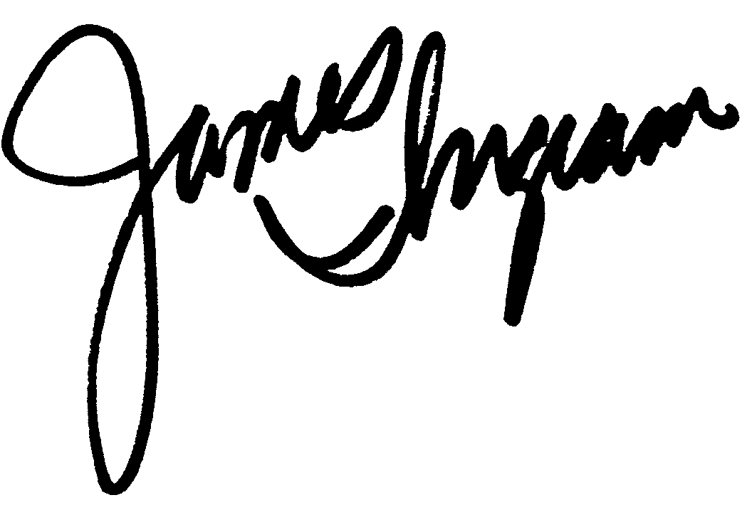 James Ingram autograph facsimile