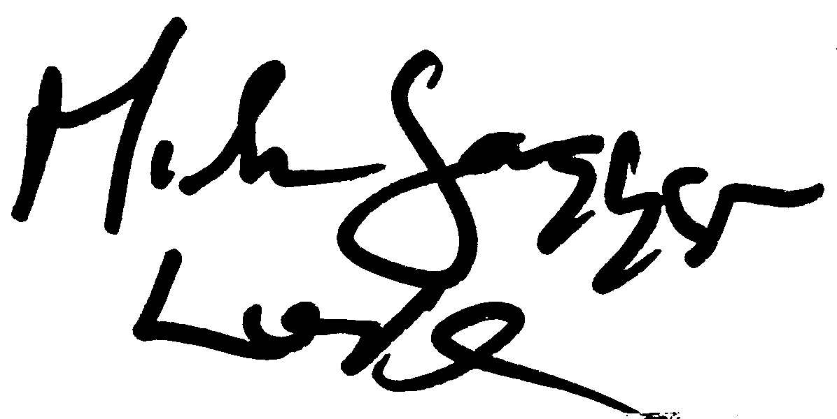Mick Jagger autograph facsimile