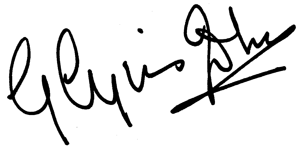 Glynis Johns autograph facsimile