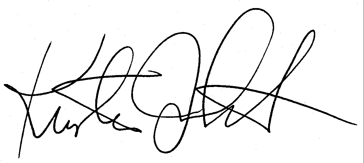 Kristen Johnston autograph facsimile