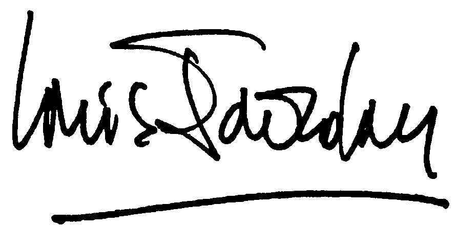 Louis Jourdan autograph facsimile