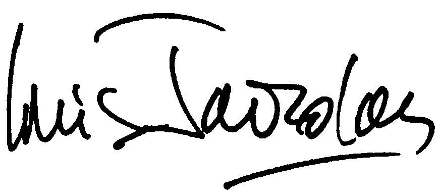 Louis Jourdan autograph facsimile