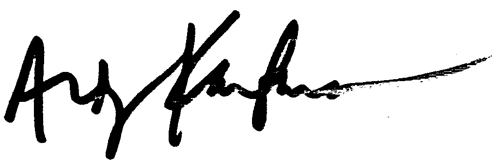 Andy Kaufman autograph facsimile
