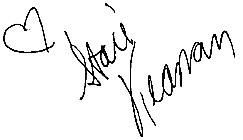 Staci Keanan autograph facsimile