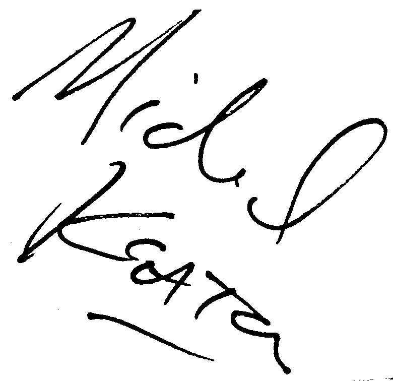 Michael Keaton autograph facsimile