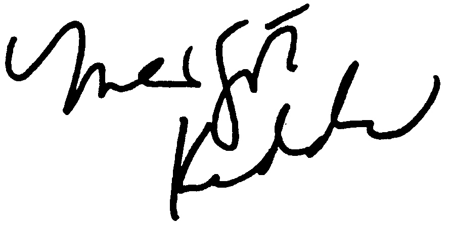 Margot Kidder autograph facsimile