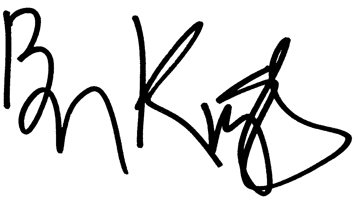 Ben Kingsley autograph facsimile