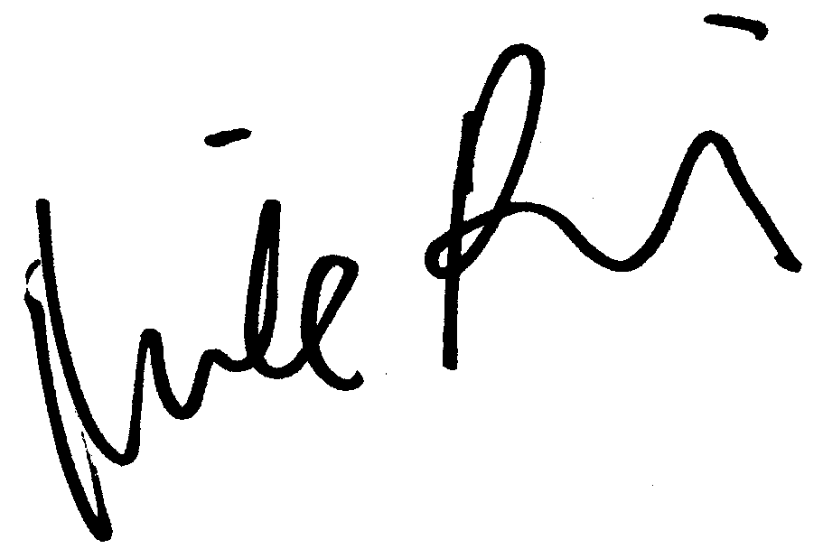 Mila Kunis autograph facsimile