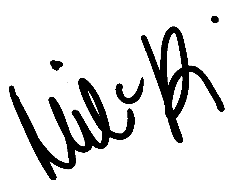 Mila Kunis autograph facsimile