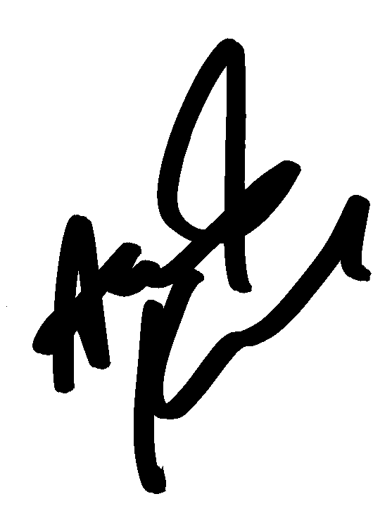 Ashton Kutcher autograph facsimile