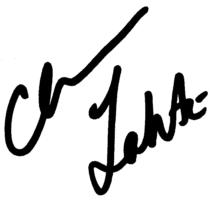 Christine Lahti autograph facsimile