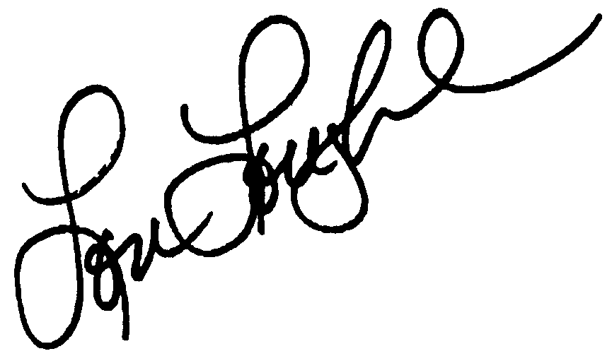 Lori Loughlin autograph facsimile