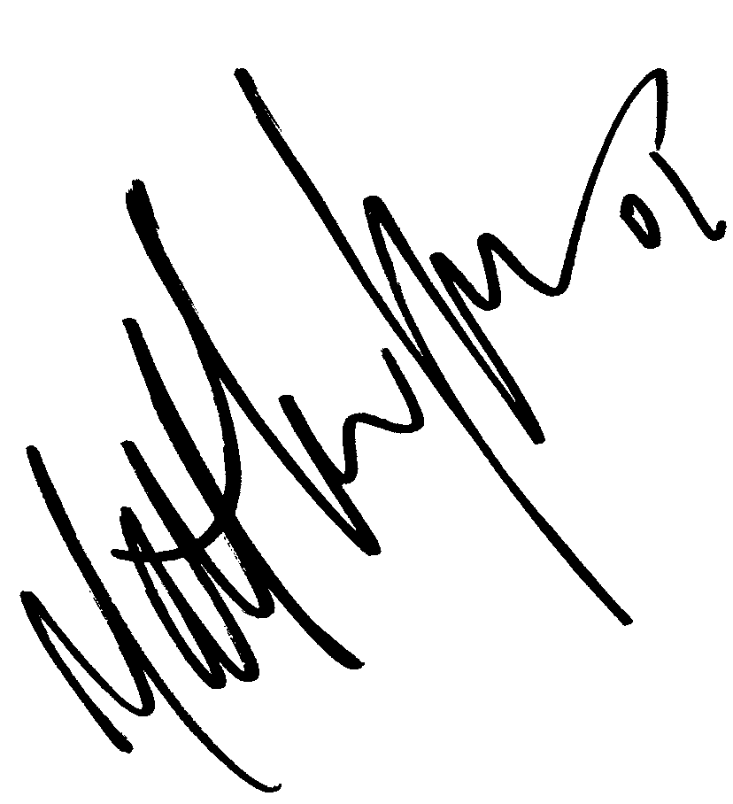 Matthew Lawrence autograph facsimile