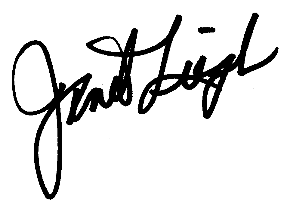 Janet Leigh autograph facsimile